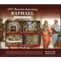2020 Антигуа и Барбуда 5861-5864KL 500 лет Рафаэлю 18,00 евро