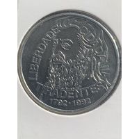 Бразилия 5000 Крузейро 1992 Тирадентис