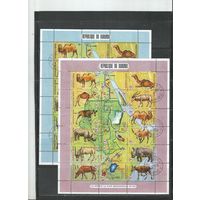 Бурунди. Фауна долины Нила. 1970г. Mi#596-620. 2 Klb(простой и авиа).