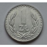 Польша, 1 злотый 1987 г.