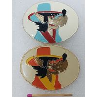 Значок. Волк в кимоно, САЗ. цена за 1 шт.