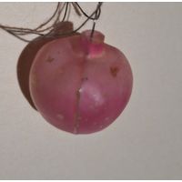 Елочная мини игрушка Яблоко( стекло)