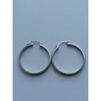 Серьги, кольца, серебро 925 пр