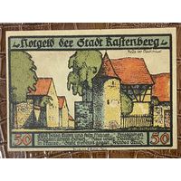 Нодгельд 50 пфеннигов 1921 год. Растенберг. Веймарская республика