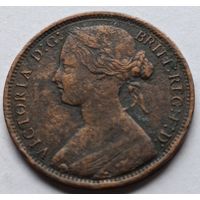 Великобритания. 1 пенни 1866 года. Виктория.