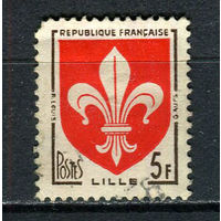 Франция - 1958 - Герб 5Fr - [Mi.1223] - 1 марка. Гашеная.  (Лот 50HJ)-T41P50