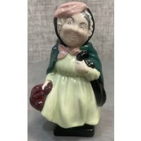 Фарфоровая статуэтка Royal Dolton Сайри Гэмп. Коллекция персонажей Чарльза Диккенса. Англия. Высота 11 см.