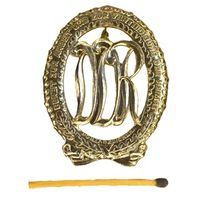ГДР. Знак "Готов к труду и защите Родины" в золоте
