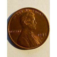 США 1 цент 1982 D