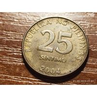 Филиппины 25 сентимо 2004