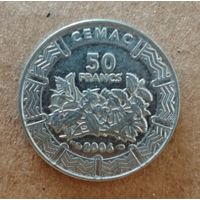Центральная Африка (BEAC) 50франков, 2006 г., KM# 21