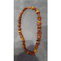 Бусы янтарь  70 см