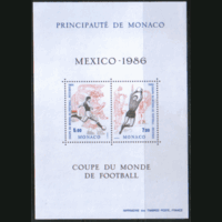 МОН. М. БЛОК 33. 1986. Кубок мира. Футбол. Мехико. 1986.