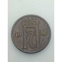 Норвегия 5 эре 1952 года .