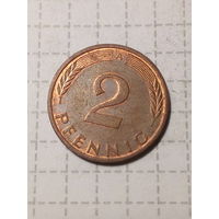 2 пфеннига ФРГ  1992 A год