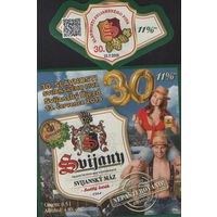 Пивная этикетка. Svijany - Чехия