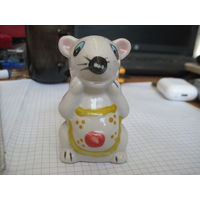 Мышь копилка фарфор 8 см с рубля!