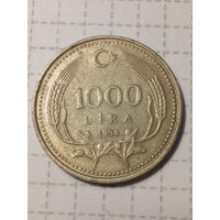 1 тысяч лира Турция 1994 год