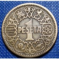 Испания 1 песета 1944 г.
