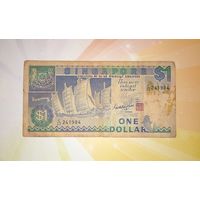 Сингапур 1 доллар 1987г