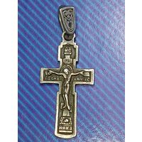 Крестик серебро 925 пробы .