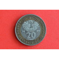 Мавритания 20 угий 2009 с 1 руб
