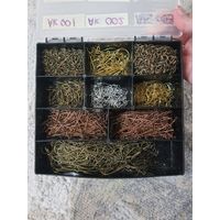 Коробка фурнитуры штифты швензы колечки цепочки