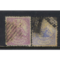 Испания Респ 1874 Аллегория Правосудие Стандарт #136-7
