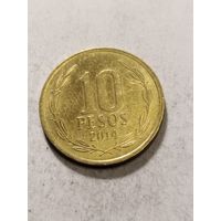 Чили 10 песо 2014