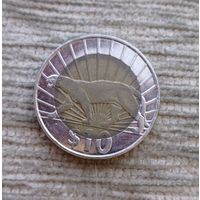 Werty71 Уругвай 10 песо 2011 Пума Биметалл