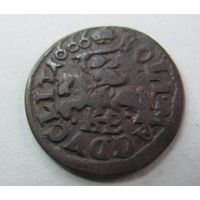 Солид литовски 1666 TLB Ян Казимир
