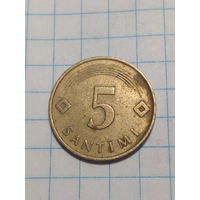 5 сантимов Латвия 1992 год