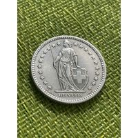 Швейцария 2 франка 1959 г