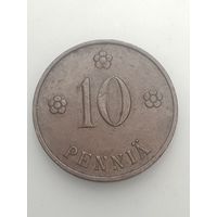 Финляндия 10 пенни 1935  года .