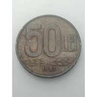 Румыния 50 леев 1991 года .