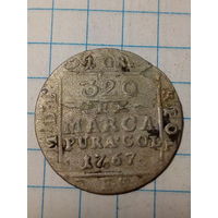 1 грош ВКЛ и Речь Посполитая 1767 год