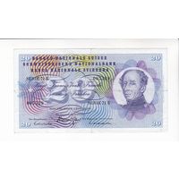 20 ФРАНКОВ 1970 ШВЕЙЦАРИЯ