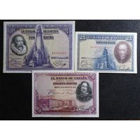 100+50+25 песет 1928г