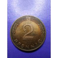 2 пфеннинга ФРГ 1990 J