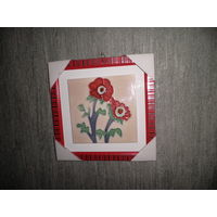 Картина,керамика 23,8х23,8 см.Новая.С рубля.