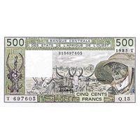 Того 500 франков образца 1985 года UNC p806th