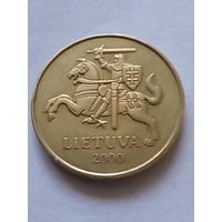 Литва 50 центов 2000 г.