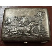 Портсигар серебро 875 проба