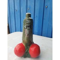 Штоф,Фарфор,Огiрок с помидорками