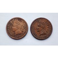 Indian Head Cent 1888 + Indian Head Cent 1908