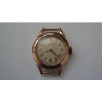 Золотые часы Заря, проба 583, не на ходу, общий вес 11.1 гр.