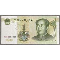 Банкнота Китай 1 юань 1999 год - Мао Цзэдун. Озеро Сиху