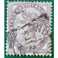 Великобритания 1889. Королева Виктория. Сиреневый пенни