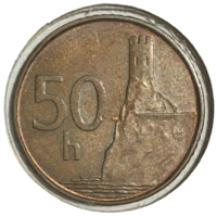 Словакия 50 геллеров, 1996 (холдер)