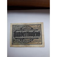 Нотгельд Дюссельдорф 100000 марок 1923